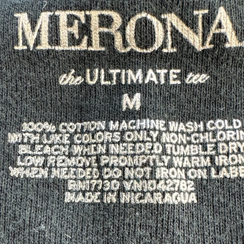 Merona Long Sleeve V-Neck Black Tee - Picture 2 of 2